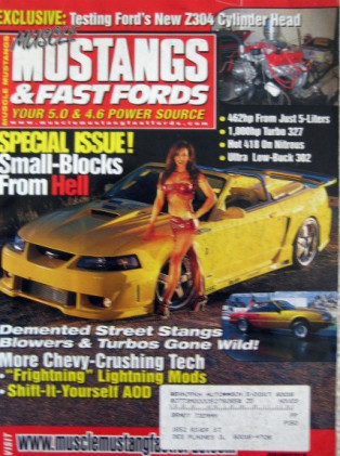 MUSCLE MUSTANGS & FAST FORDS 2003 JULY - TEAM MUSTANG 2,CRAZY HORSE 3,Z304 HEAD